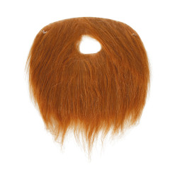 Hnedá rovná brada s fúzmi